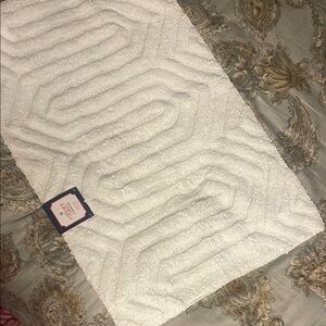 White Textured Bath Mat by Jonathan Adler